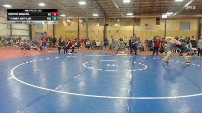 285 lbs Cons. Round 2 - Kaden Hippler, Washington State University vs Forest Howell, North Idaho College