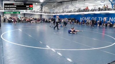 Silver 133 lbs Champ. Round 1 - Colin Royster, Hawkeye Community College vs Blake Endres, Loras