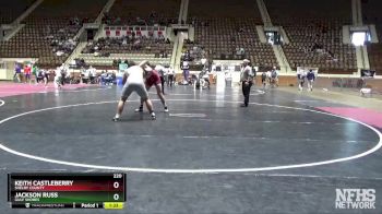 220 lbs Semifinal - Jackson Russ, Gulf Shores vs Keith Castleberry, Shelby County