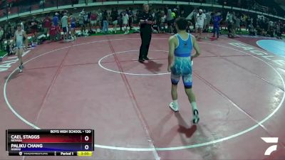 120 lbs Semifinal - Cael Staggs, Nevada vs Paliku Chang, Hawaii