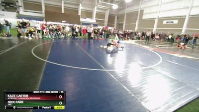 75 lbs Cons. Round 4 - Kaze Carter, Altamont Longhorn Wrestling vs Nixx Park, JWC