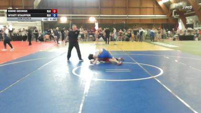 130A lbs 5th Place - Eddie George, Blair Academy vs Wyatt Stauffer, Blair Academy