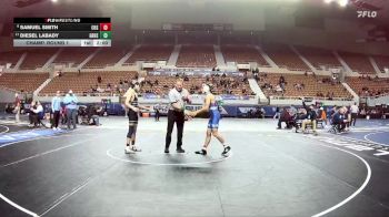 D1-126 lbs Champ. Round 1 - Diesel Labady, Gila Ridge High School vs Samuel Smith, Chandler High School