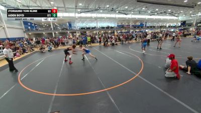 165 lbs Champ. Round 2 - Aiden Boyd, Unattached vs Jtoriauno Tori Kline, Wrestling University