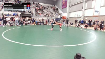 50 kg Champ. Rd Of 64 - Mia Zuniga, Colorado Mesa Wrestling Club vs Leilah Patel, Menlo Wrestling Club