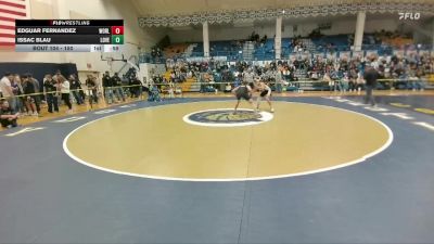 150 lbs Cons. Round 2 - Edguar Fernandez, Worland vs Issac Blau, Lovell