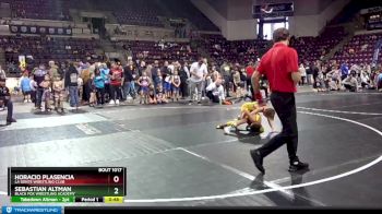 67 lbs Champ. Round 1 - Sebastian Altman, Black Fox Wrestling Academy vs Horacio Plasencia, La Gente Wrestling Club