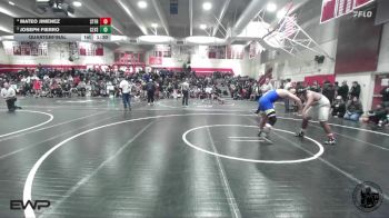 215 lbs Quarterfinal - Joseph Fierro, Clovis vs Mateo Jimenez, St Francis
