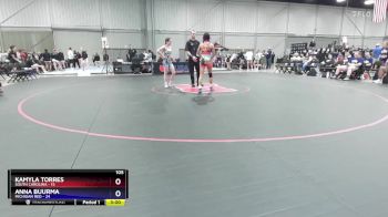 105 lbs Semis & 3rd Wb (16 Team) - Kamyla Torres, South Carolina vs Anna Buurma, Michigan Red