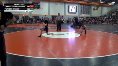 83 lbs Quarterfinal - Karver Valline Stoeffler, Mustang Wrestling Club vs Landry Bushaw, Westside Wrestling Club