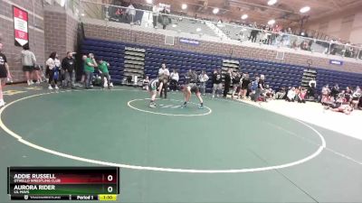 112/117 2nd Place Match - Aurora Rider, Lil Mavs vs Addie Russell, Othello Wrestling Club