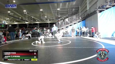 55 lbs Semifinal - Conor Foos, Missouri vs Jaxon Clayborn, Maize