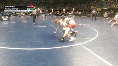 110 lbs Round Of 16 - Wyatt Kiner, South Middleton vs William Nuhfer, Harborcreek
