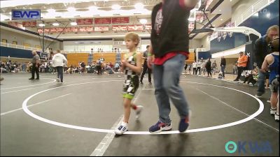 43 lbs Semifinal - Colin Hunt, Standfast OKC vs Braxton Shackelford, Lions Wrestling Academy