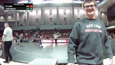 113 lbs Cons. Round 3 - DJ Cline, Richlands Wrestling Club vs Luke Mauch, FCA Hurricanes