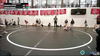 49 lbs Semifinal - Maverick Potter, Weatherford Youth Wrestling vs Kannon Gibbens, Rough Riders