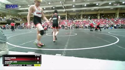 115 lbs Cons. Round 3 - Kayd Davis, Jayhawk vs Hunter LIes, Bluestem