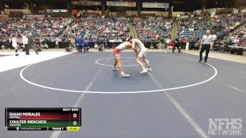 5A - 126 lbs 3rd Place Match - Coulter Rieschick, Andover vs Isaiah Morales, Emporia