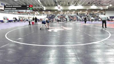 285 lbs Champ. Round 2 - Anthony Nava, Providence (Mont.) vs Nicolas Rodriguez, Eastern Oregon University (OR)