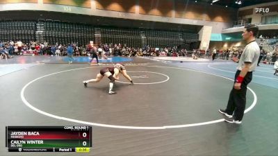 145 lbs Cons. Round 1 - Jayden Baca, Modesto vs Cailyn Winter, Del Oro