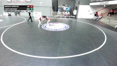 100 lbs Quarters - Mia Almendariz, Temecula Valley High School Wrestling vs Jalissa Lopez, Mad Dawg Wrestling Club