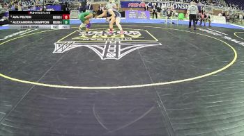 Girls-145 lbs Cons. Semi - Alexandria Hampton, West Bloomfield Hs Girls vs Ava Pelton, Montague Hs Girls