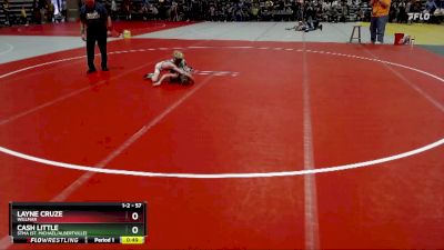 57 lbs Champ. Round 1 - Cash Little, STMA (St. Michael/Albertville) vs Layne Cruze, Willmar