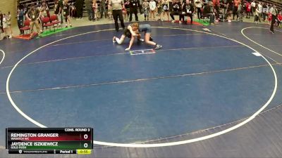 110 lbs Cons. Round 3 - Remington Granger, Wasatch WC vs Jaydence Iszkiewicz, Gold Rush