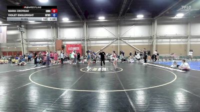 37 kg Rr Rnd 8 - Nadia Croteau, South Hills Wrestling Academy - GK8E vs Violet Engleright, New England Trappers Red - GK8E