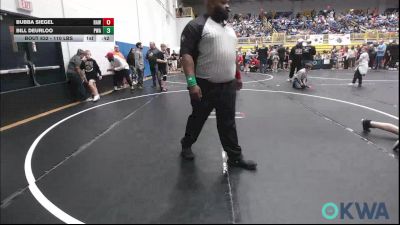 110 lbs Semifinal - Bubba Siegel, Raw Wrestling Club vs Bill Deurloo, Perry Wrestling Academy