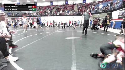 52 lbs Consi Of 16 #1 - Lincoln Molina, Cotton County Wrestling Club vs Ryot Bonham, Prime Wrestling