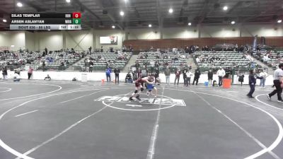86 lbs Quarterfinal - Silas Templar, Run To Danger vs Arsen Aslanyan, Wrightwood Wrestling Club