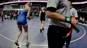 138 lbs Cons. Round 2 - Eliza Cagle, Pisgah vs Malie Turner, Brevard