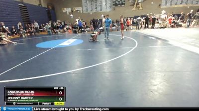 86 lbs Round 3 - Anderson Bolin, North County Grapplers vs Johnny Baxter, Punisher Wrestling Company