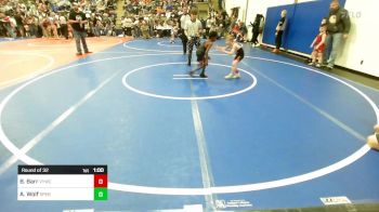 46 lbs Round Of 32 - Bodie Barr, Verdigris Youth Wrestling vs Amos Wolf, Sperry Wrestling Club
