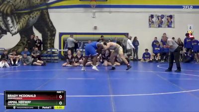 285 lbs 1st Place Match - Jamal Neeway, Waukee Northwest vs Brady McDonald, Independence