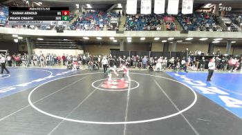 110 lbs Champ. Round 2 - Karah Arnold, Lena-Winslow Stockton vs Peace Creath, Peoria (Richwoods)