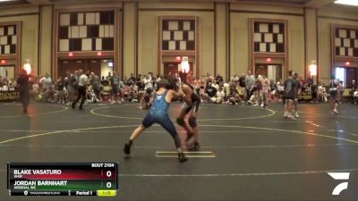 110 lbs Quarterfinal - Jordan Barnhart, Arsenal WC vs Blake Vasaturo, VHW