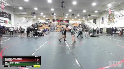 285 lbs Quarterfinal - Brandon Bass, Servite vs Gabriel Velasco, Northview