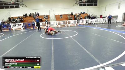 175 lbs Cons. Round 5 - Gerardo Jauregui, Tulare Western vs Eros Ramos, Western
