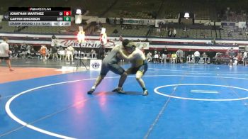 285 lbs Champ Round 1 (16 Team) - Jonathan Martinez, Centenary University vs Carter Erickson, Averett