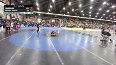 75 lbs Cons. Round 3 - Crue Jones, Dakota Boyz Wrestling Club vs Bridger Jacobs, Lander Legacy Wrestling Club