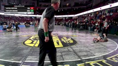 110 lbs Semifinal - Taylor Drake, Kuna vs Jayda Keffer, Fruitland