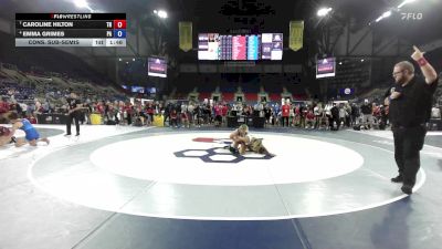 130 lbs Cons. Sub-semis - Caroline Hilton, TN vs Emma Grimes, PA
