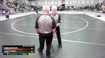 175 lbs 3rd Place Match - Ayden Needham, Hortonville vs Owen Hansen, Waupaca