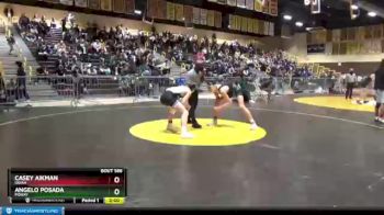 160 lbs Semifinal - Casey Aikman, Ukiah vs Angelo Posada, Poway