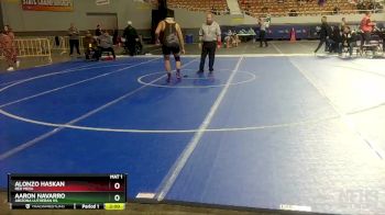 D4-215 lbs Champ. Round 1 - Alonzo Haskan, Red Mesa vs Aaron Navarro, Arizona Lutheran HS