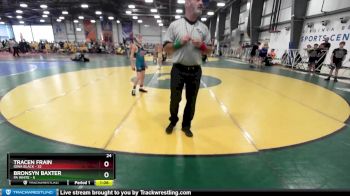 76 lbs Rd# 2 10:30am Friday - Tracen Frain, Iowa Black vs Bronsyn Baxter, PA White