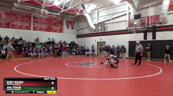 JV-3 lbs Round 1 - Zoey Rooks, Central DeWitt vs Ava Staub, Central DeWitt