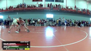 165 lbs Champ. Round 1 - Noah Hollendersky, Unattached vs Malaki Johnson, Hawkstyle Wrestling Club